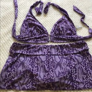 Kenneth Cole Purple Skirted Bikini -  8
